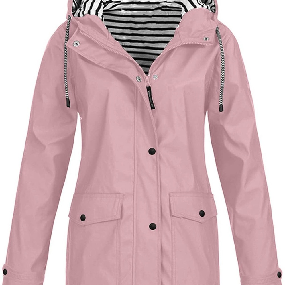 Womens plus size Rain Jacket Size 2x. Fits like a 1 x new with tags color pink